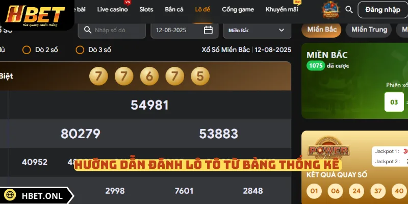 Hướng dẫn đánh lô tô từ bảng thống kê